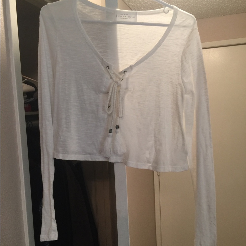 Nectar clothing crop long sleeve